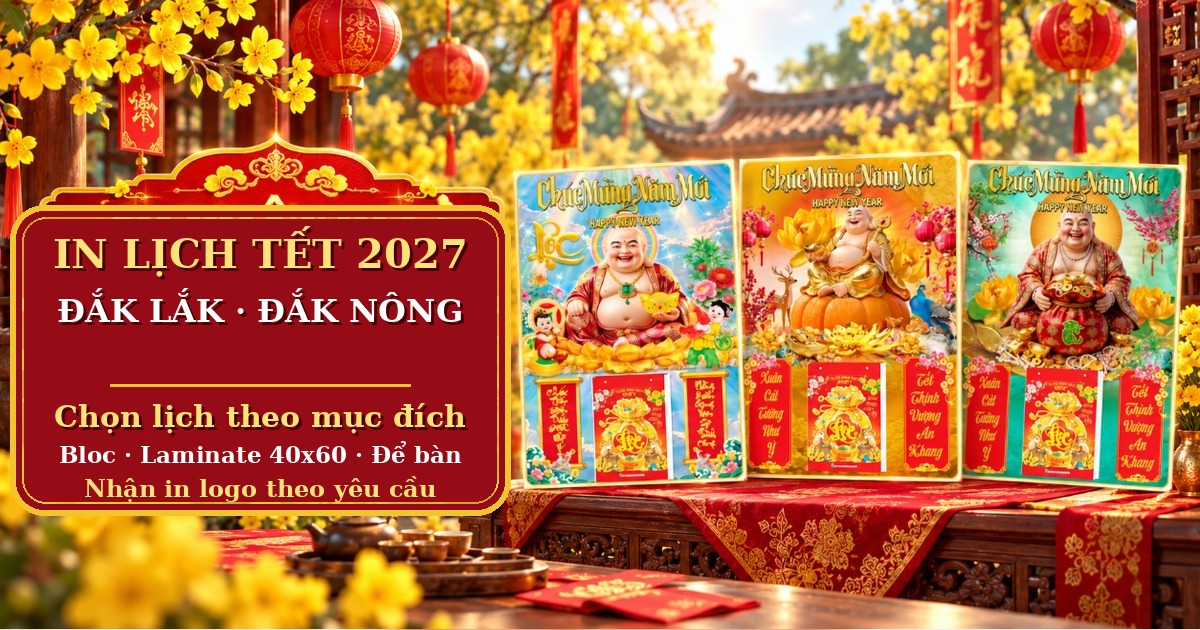 In Lịch Tết 2027 Đắk Lắk, Đắk N&ocirc;ng: Chọn Lịch Theo Mục Đ&iacute;ch D&ugrave;ng