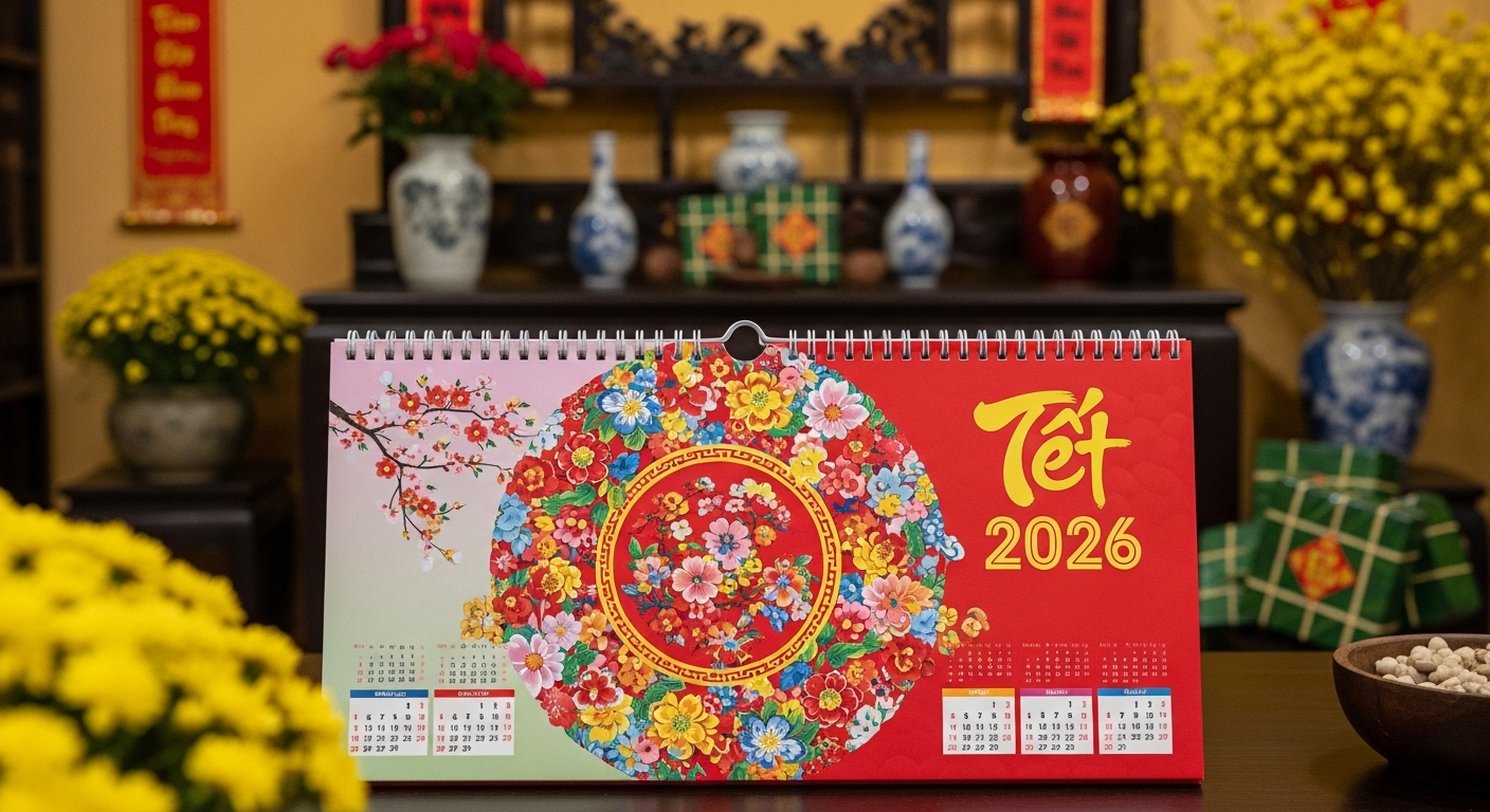 Top 20 Mẫu Lịch Tết 2026 Đẹp, Sang Trọng Nhất