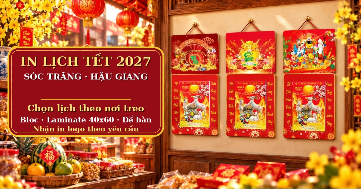 In Lịch Tết 2027 S&oacute;c Trăng, Hậu Giang: Chọn Lịch Theo Nơi Treo