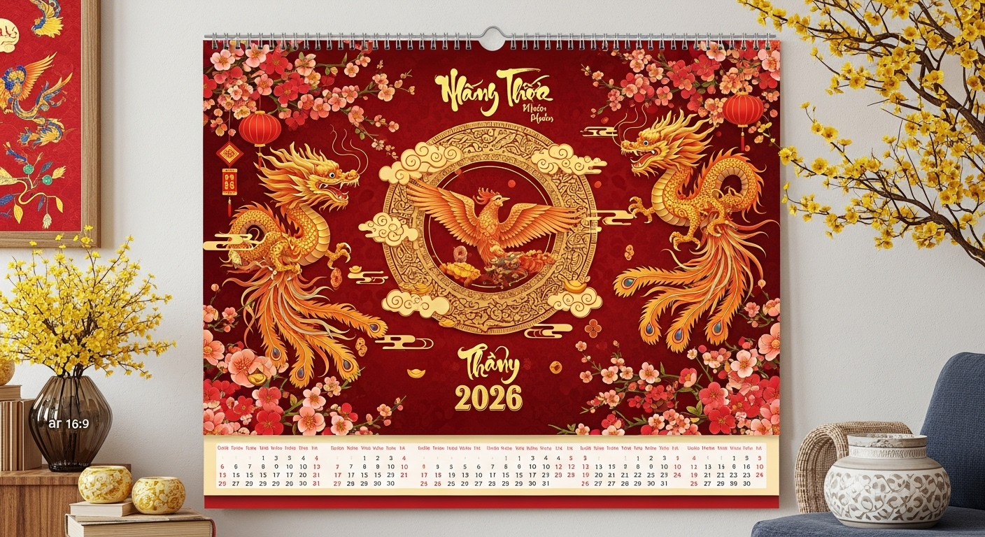 Top 5 Mẫu Lịch Chữ Tài Lộc 2026 Đẹp & Được Ưa Chuộng Tại TP.HCM