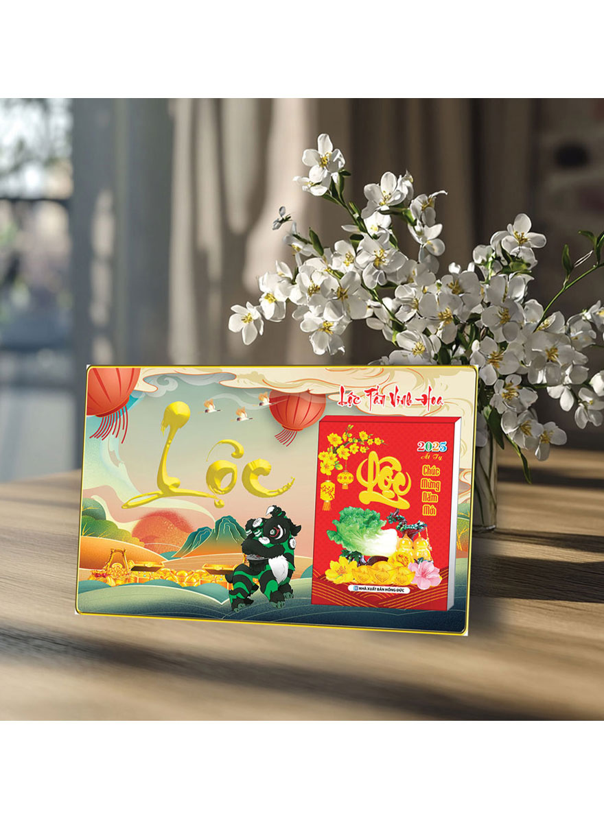 Lịch Để Bàn Ngang Viền Vàng Tráng Gương 2026 – Sang Trọng, Tinh Tế, Đẳng Cấp Quà Tặng Doanh Nghiệp