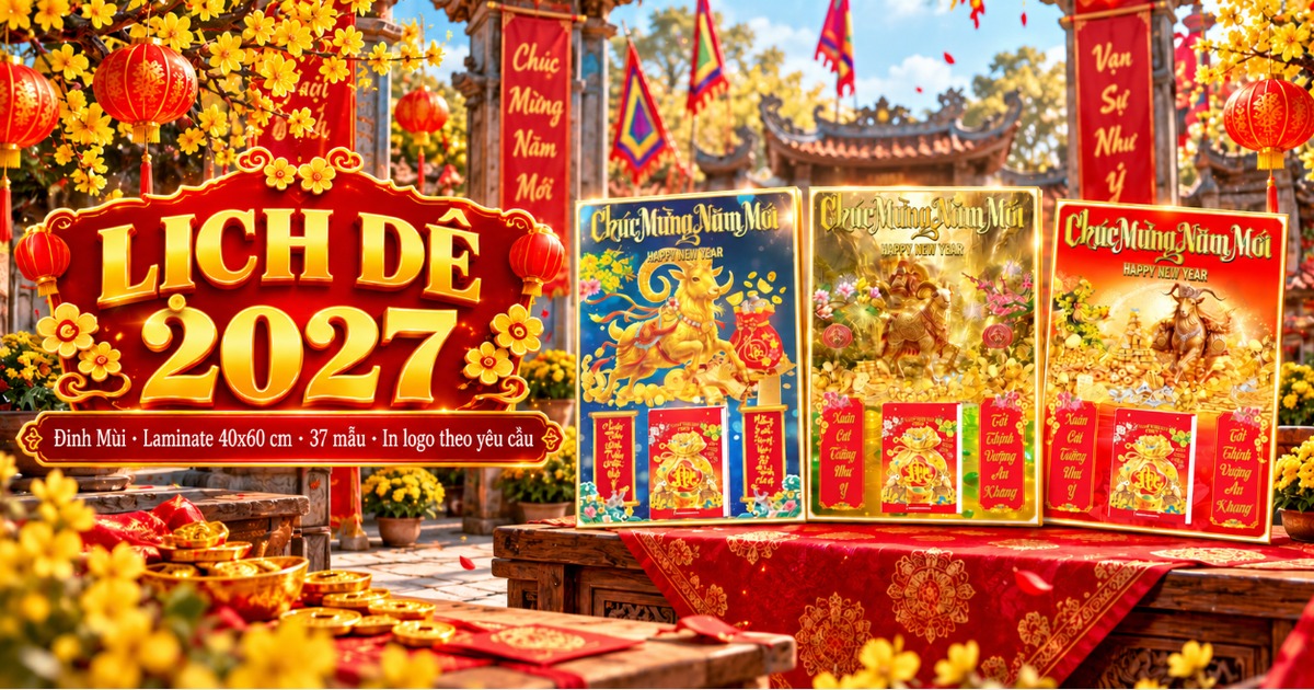 Lịch D&ecirc; Đinh M&ugrave;i 2027: Hướng Dẫn Chọn Trong 37 Mẫu