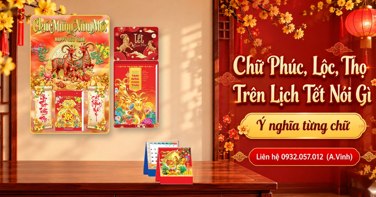 Chữ Ph&uacute;c, Lộc, Thọ V&agrave; T&uacute;i T&agrave;i Lộc Tr&ecirc;n Lịch Tết N&oacute;i G&igrave;