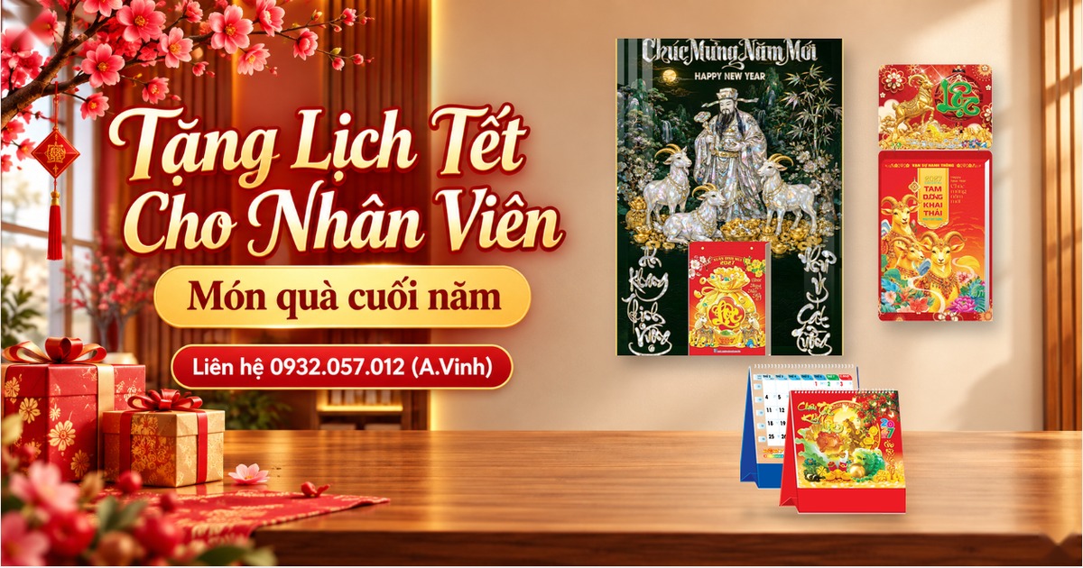 Tặng Lịch Tết Cho Nh&acirc;n Vi&ecirc;n: M&oacute;n Qu&agrave; Cuối Năm Kh&ocirc;ng Lo Sai