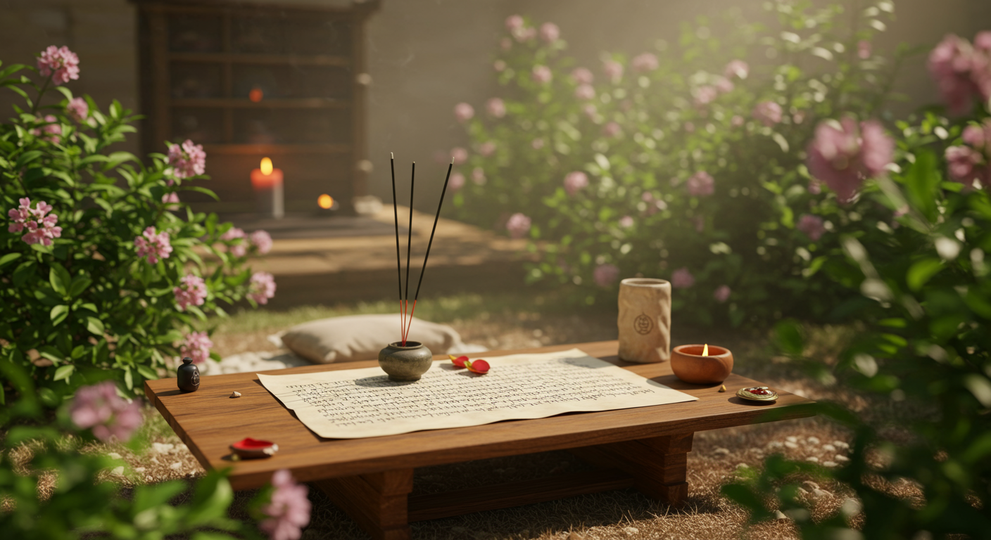 Làm sao để phát nguyện trước khi chép kinh hiệu quả?