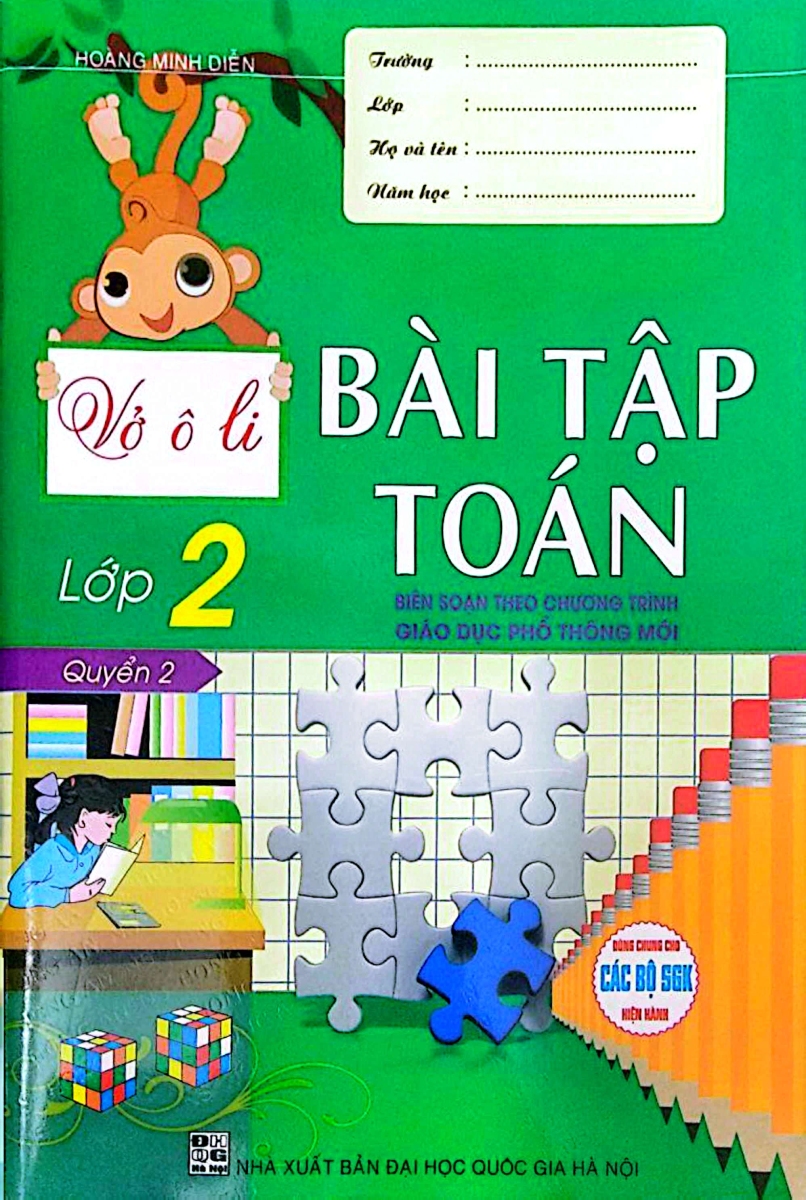 Vở Ô Li Bài Tập Toán Lớp 2 - Quyển 2 (Biên Soạn Theo Chương Trình Gdpt Mới - Nd)