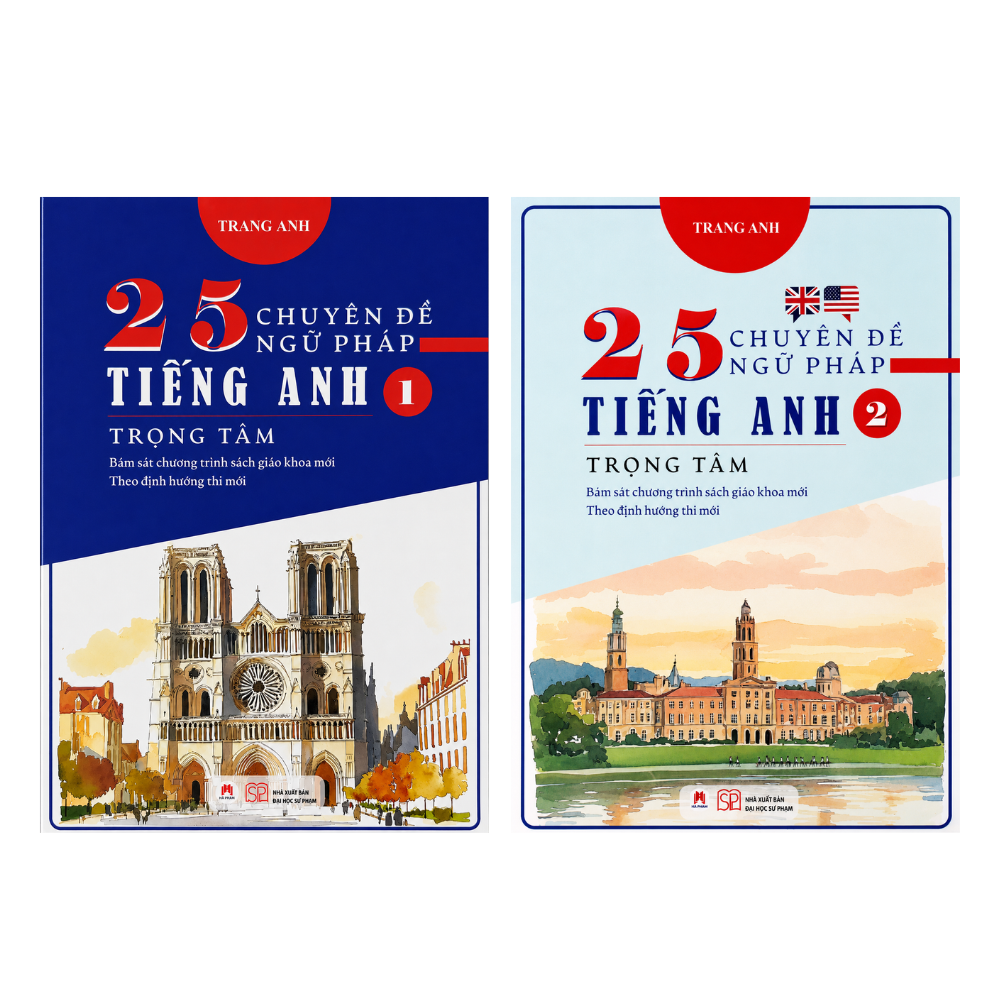 Combo 25 Chuy&ecirc;n Đề Ngữ Ph&aacute;p Tiếng Anh Trọng T&acirc;m 
