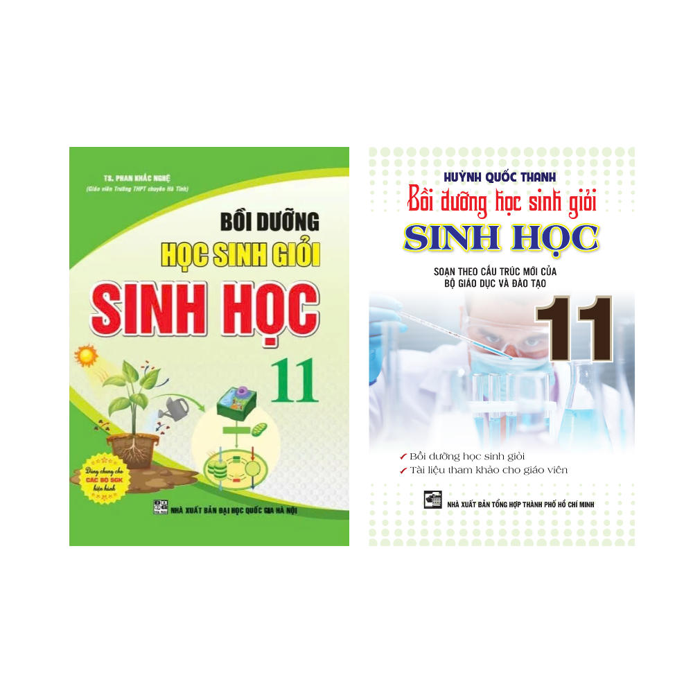 Combo S&aacute;ch Bồi Dưỡng Học Sinh Giỏi Sinh Học 11 Phan Khắc Nghệ - Huỳnh Quốc Th&agrave;nh