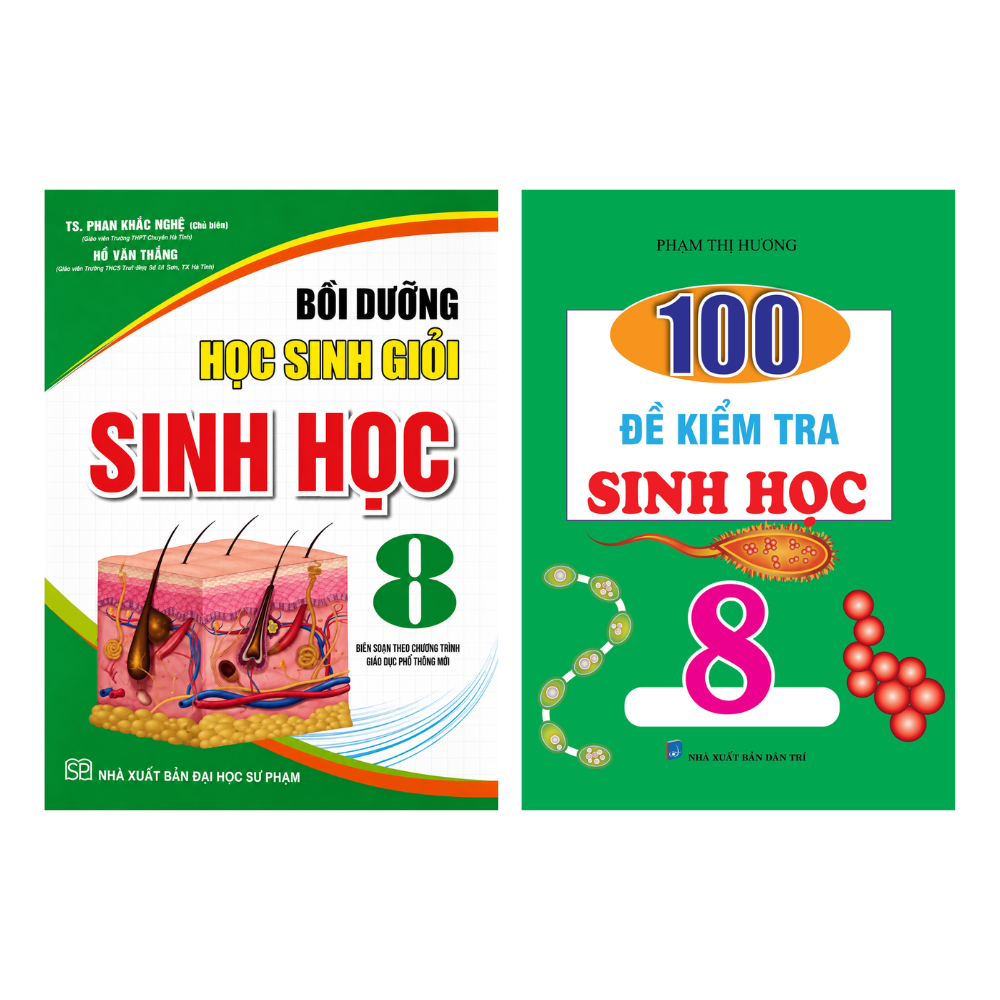 Combo Bộ S&aacute;ch Bồi Dưỡng Học Sinh Giỏi Sinh Học 8 (Bộ 2 Quyển)