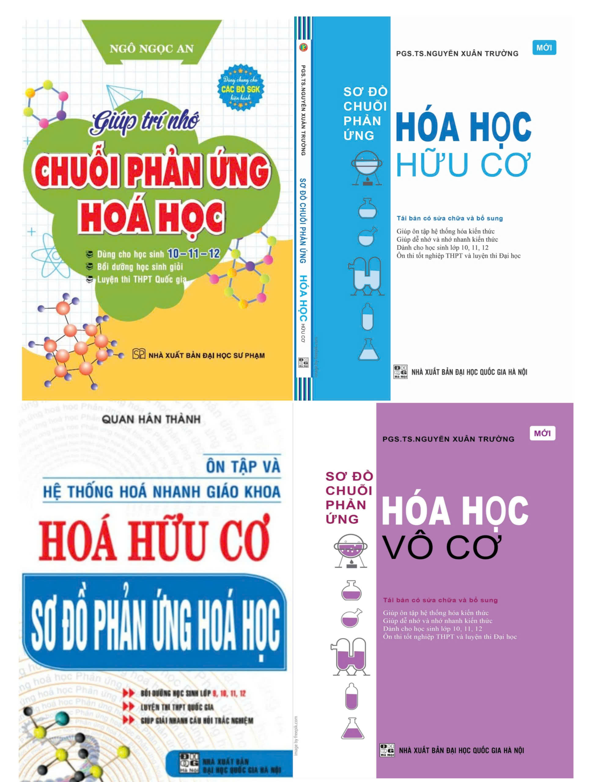 Combo Gi&uacute;p Tr&iacute; Nhớ Chuỗi Phản Ứng H&oacute;a Học + Sơ Đồ Chuỗi Phản Ứng H&oacute;a Học (V&ocirc; Cơ + Hữu Cơ) + &Ocirc;n Tập V&agrave; Hệ Thống H&oacute;a Nhanh Gi&aacute;o Khoa H&oacute;a Hữu Cơ Sơ Đồ Phản Ứng H&oacute;a Học