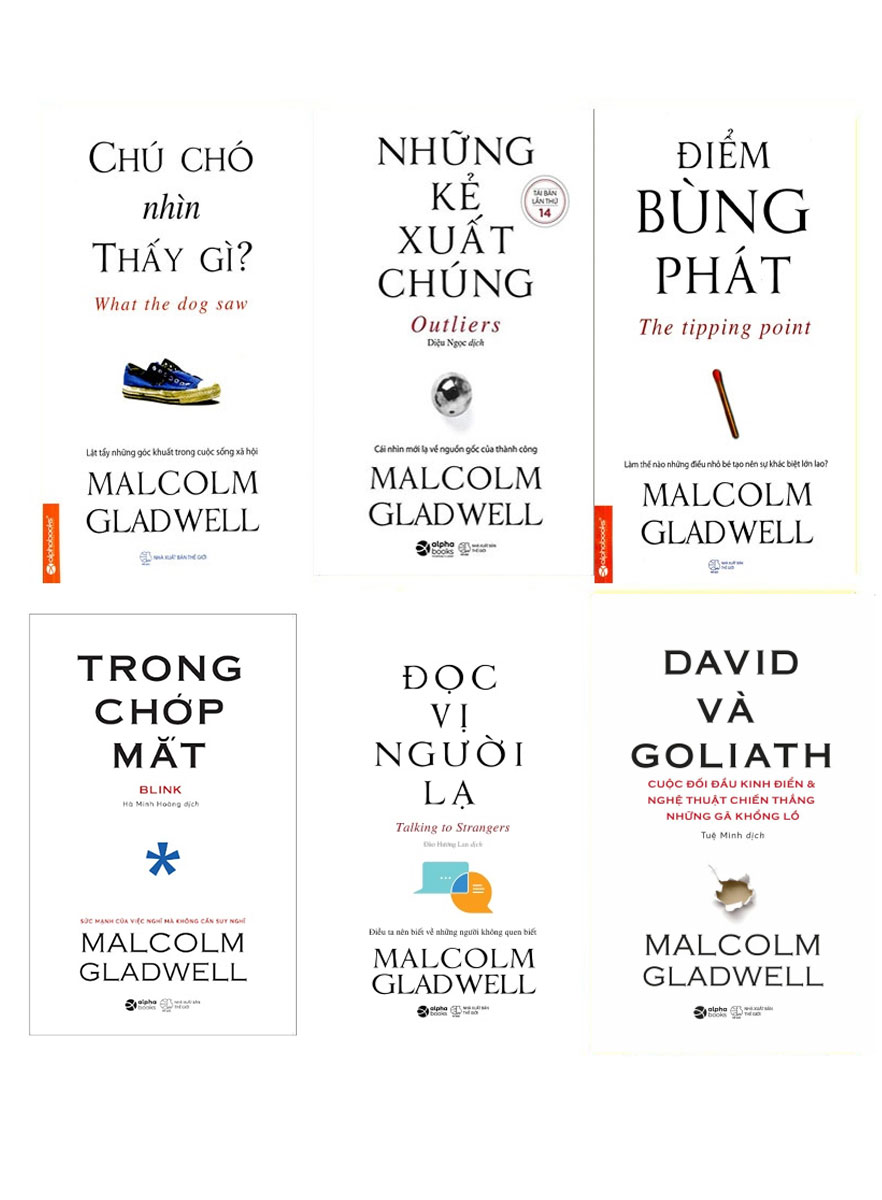 Bộ Sách Malcolm Gladwell (Bộ 6 Cuốn)