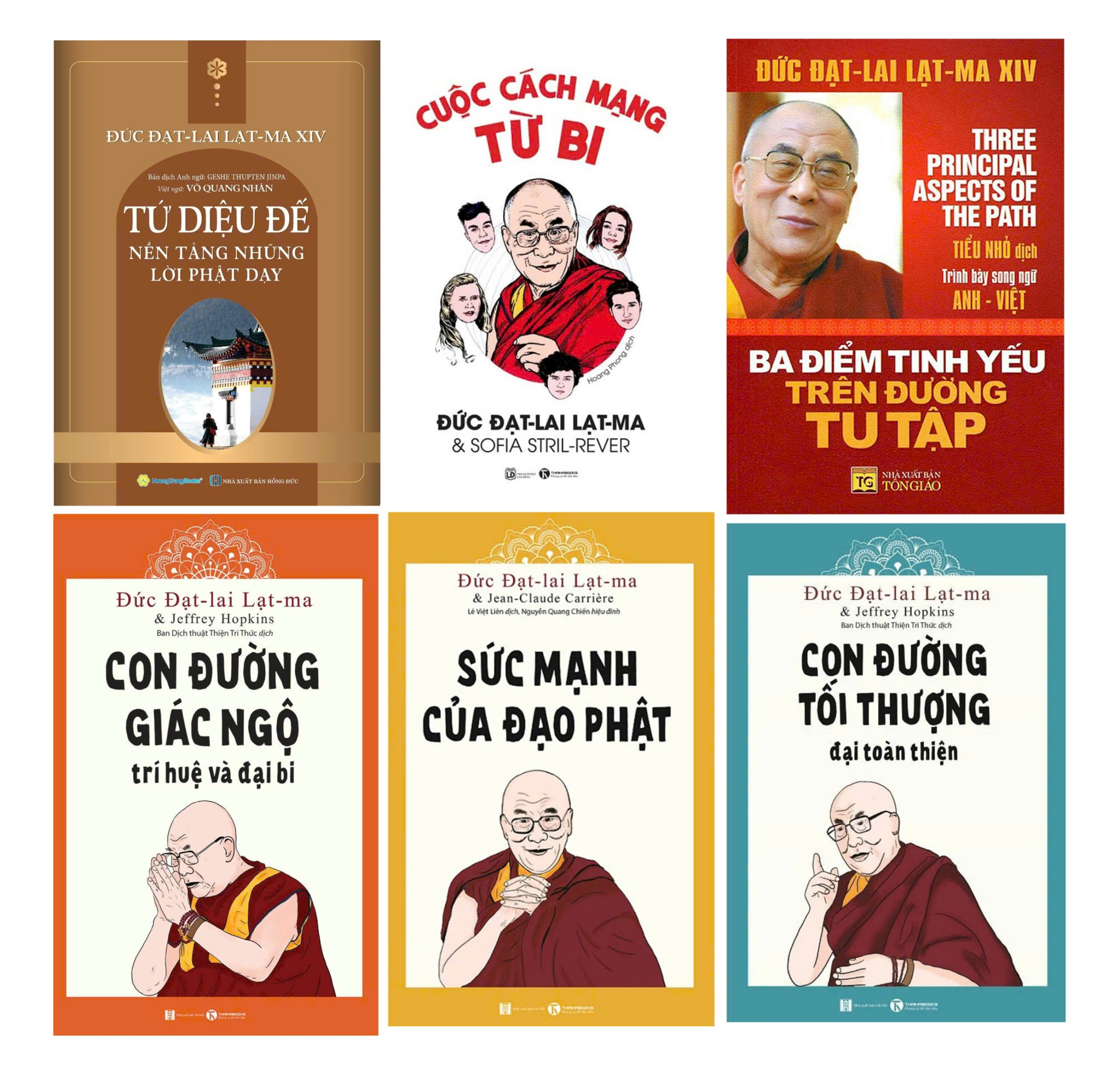Combo Tứ Diệu Đế Của Đức Đạt - Lai Lạt - Ma (Bộ 6 Cuốn)