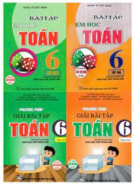 Combo Phương Ph&aacute;p Giải B&agrave;i Tập To&aacute;n 6 + B&agrave;i Tập Em Học To&aacute;n Lớp 6 - Theo Chương Tr&igrave;nh Gi&aacute;o Dục Phổ Th&ocirc;ng Mới (Bộ 4 Cuốn)