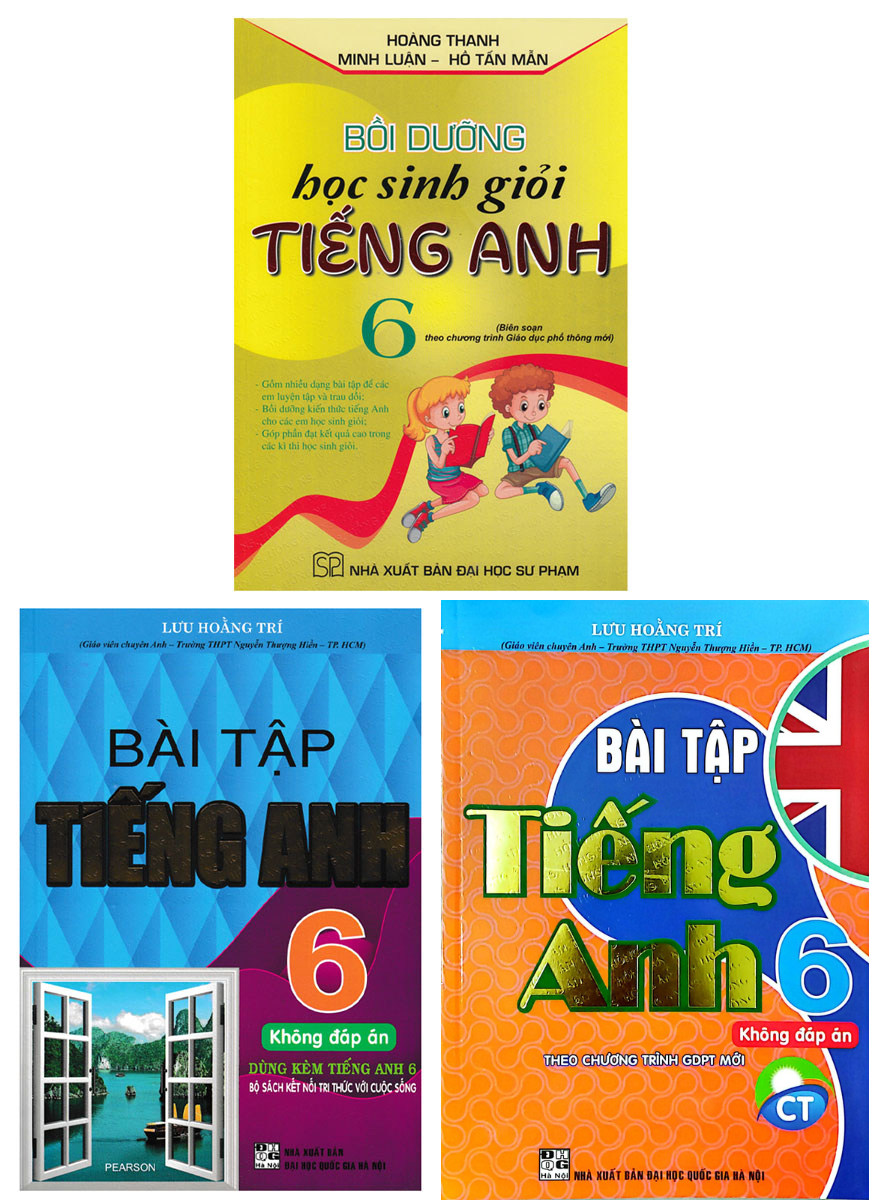 Combo Bài Tập Tiếng Anh 6 + Bồi Dưỡng Học Sinh Giỏi Tiếng Anh Lớp 6 - Biên Soạn Theo Chương Trình Mới (Bộ 3 Cuốn)