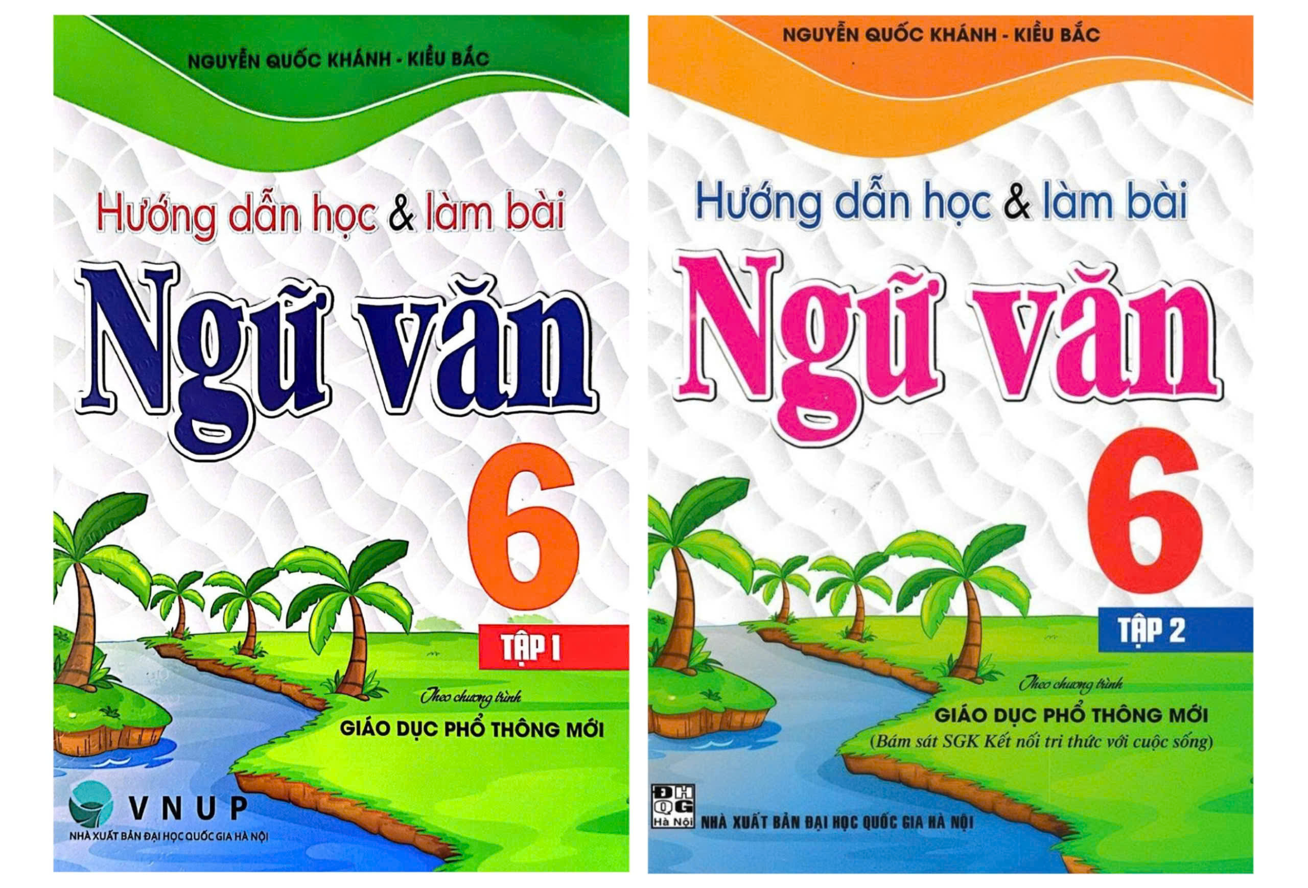 Combo Hướng Dẫn Học V&agrave; L&agrave;m B&agrave;i Ngữ Văn Lớp 6 - Tập 1+2 (B&aacute;m S&aacute;t SGK Kết Nối Tri Thức Với Cuộc Sống)