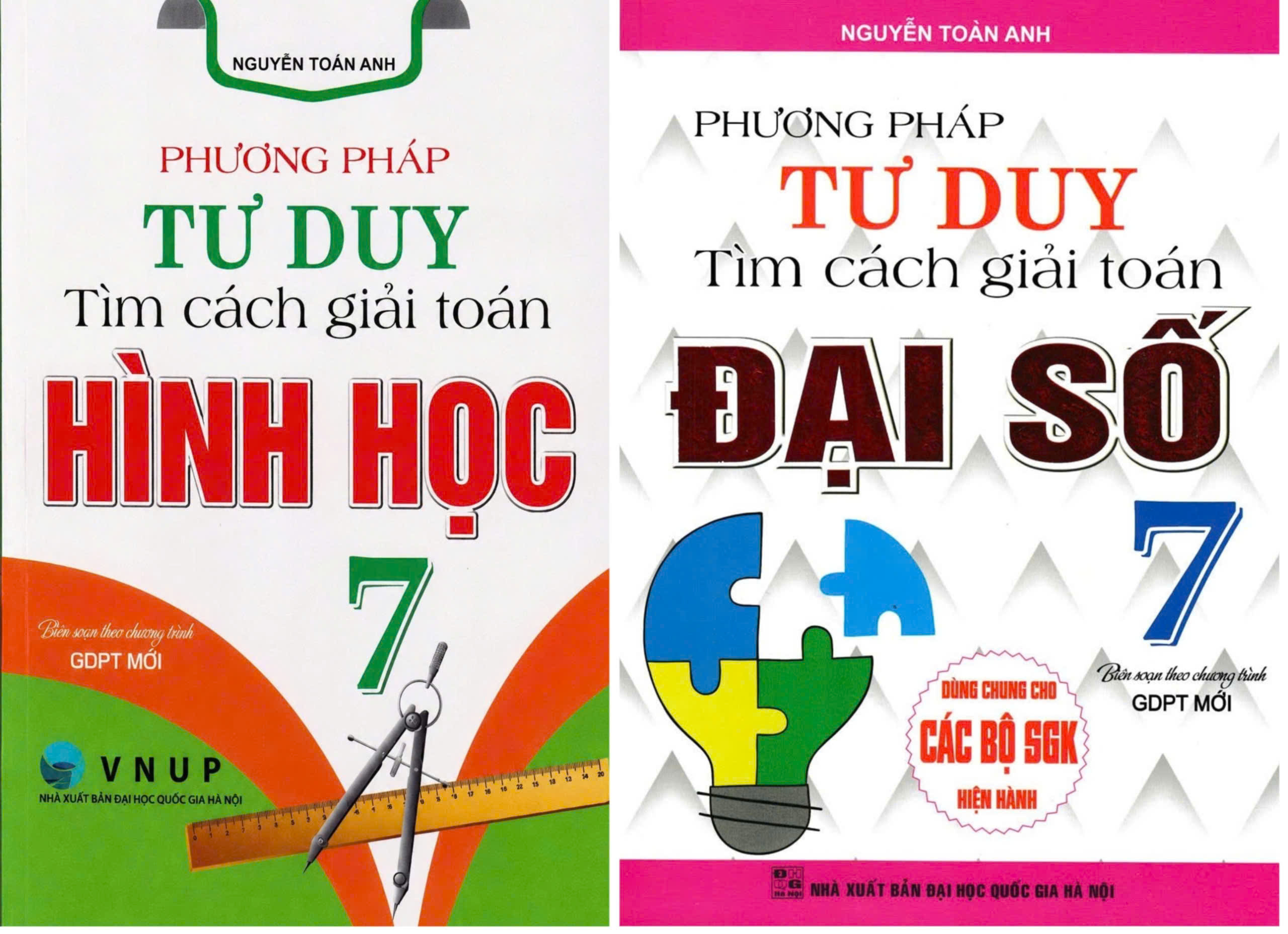 Combo Phương Ph&aacute;p Tư Duy T&igrave;m C&aacute;ch Giải To&aacute;n Lớp 7 (D&ugrave;ng Chung Cho C&aacute;c Bộ SGK Mới Hiện H&agrave;nh) (Bộ 2 Cuốn)