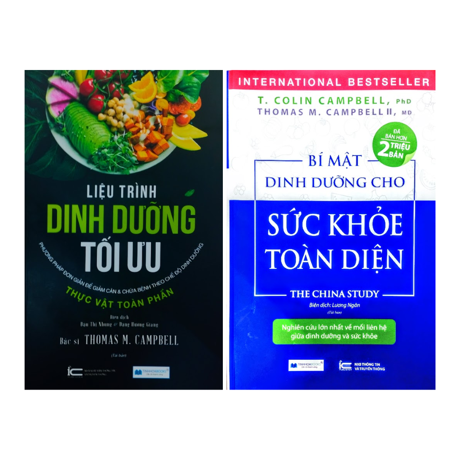 Combo Sách Dinh Dưỡng Hay: Liệu Trình Dinh Dưỡng Tối Ưu + Bí Mật Dinh Dưỡng Cho Sức Khỏe Toàn Diện (Bộ 2 Cuốn)