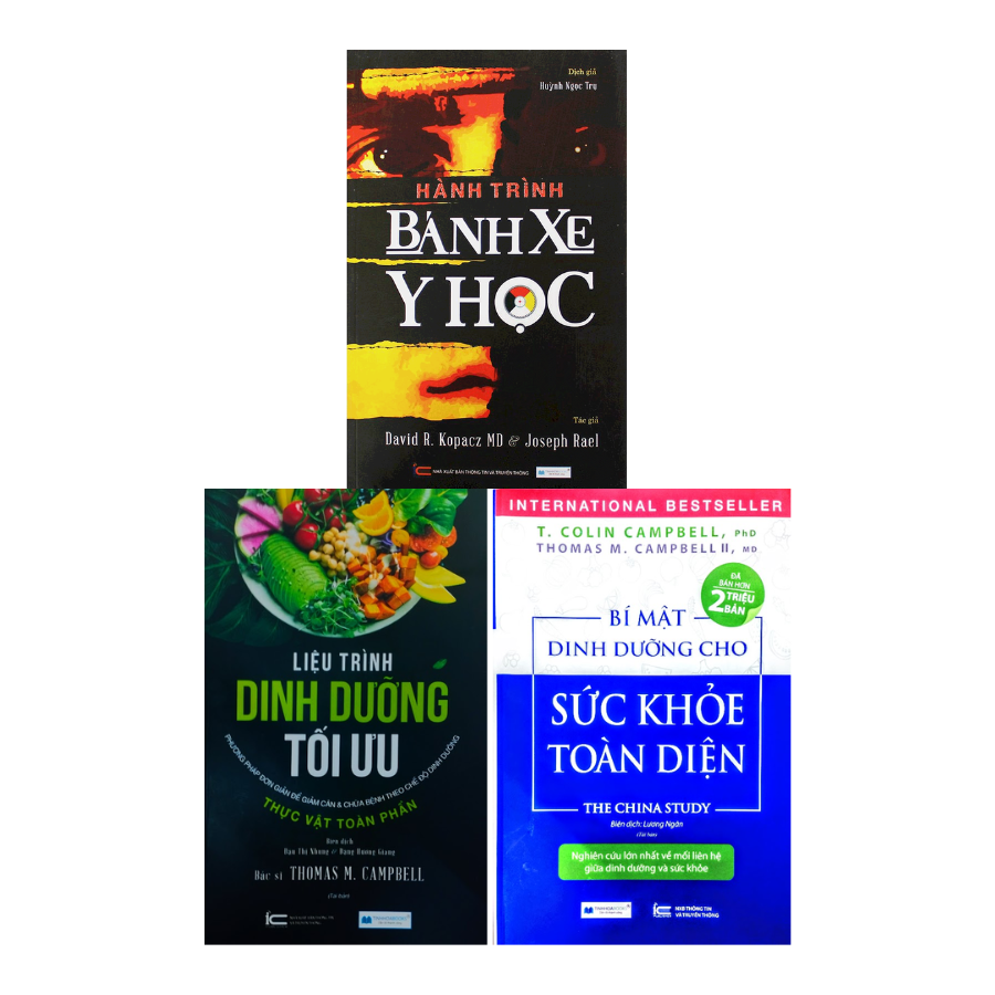 Combo Sách Dinh Dưỡng Hay: Liệu Trình Dinh Dưỡng Tối Ưu + Bí Mật Dinh Dưỡng Cho Sức Khỏe Toàn Diện + Hành Trình Bánh Xe Y Học (Bộ 3 Cuốn)