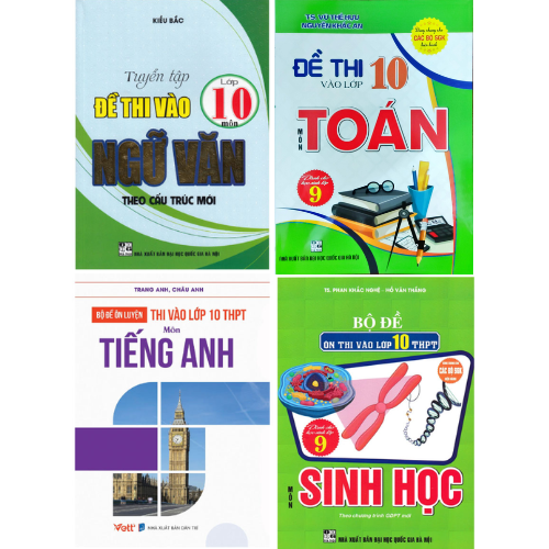 Combo Bộ Đề Thi Vào Lớp 10 - Chuyên Sinh Học (Bộ 4 Cuốn) 