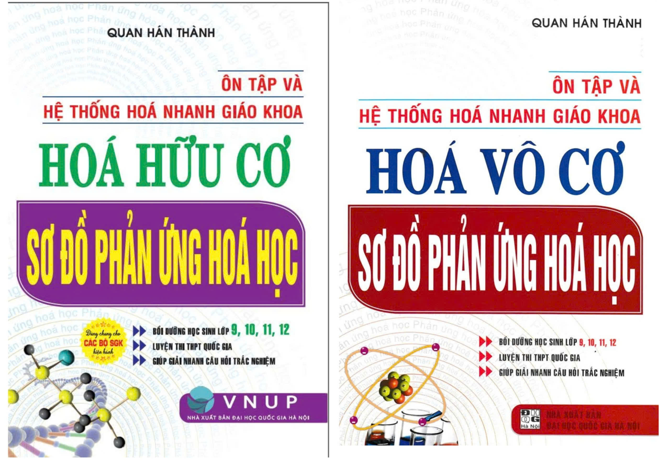 PLT - Combo &Ocirc;n Tập V&agrave; Hệ Thống H&oacute;a Nhanh Gi&aacute;o Khoa: H&oacute;a Hữu Cơ + H&oacute;a V&ocirc; Cơ Sơ Đồ Phản Ứng H&oacute;a Học (Bộ 2 Cuốn)