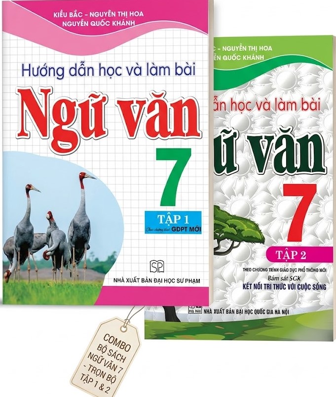 Combo Hướng Dẫn Học V&agrave; L&agrave;m B&agrave;i Ngữ Văn 7 (B&aacute;m S&aacute;t SGK Kết Nối Tri Thức Với Cuộc Sống) (Bộ 2 Cuốn)