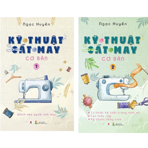 Combo Kỹ Thuật Cắt May Cơ Bản (Bộ 2 Cuốn)