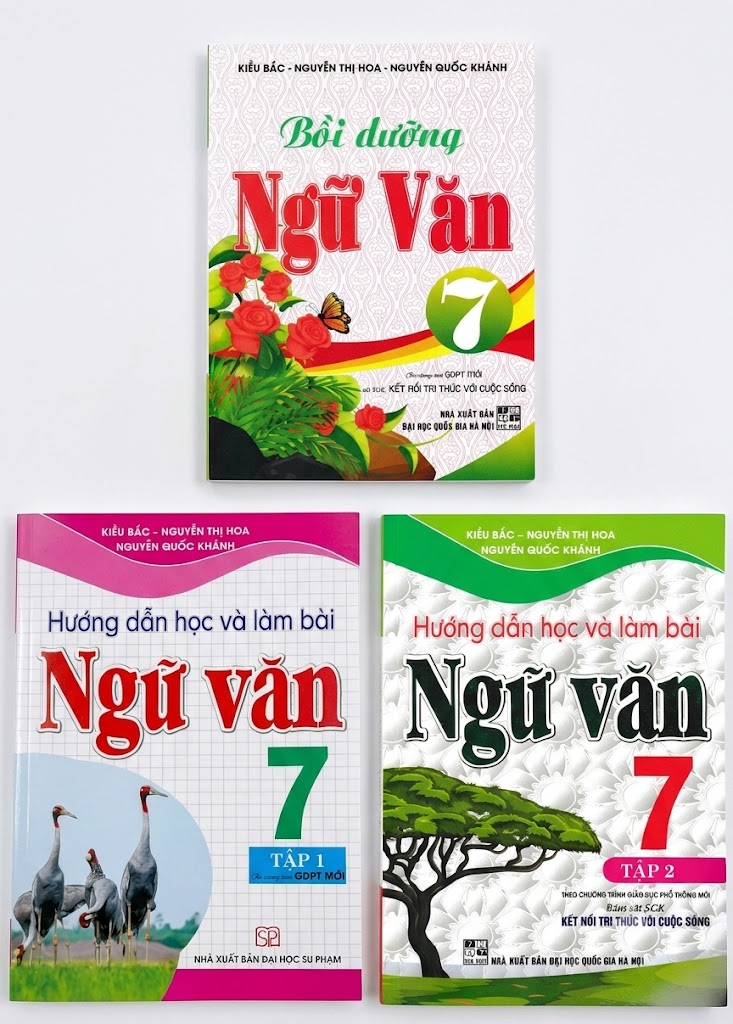 Combo Hướng Dẫn Học V&agrave; L&agrave;m B&agrave;i Ngữ Văn 7 + Bồi Dưỡng Ngữ Văn 7 (B&aacute;m S&aacute;t SGK Kết Nối Tri Thức Với Cuộc Sống) (Bộ 3 Cuốn)