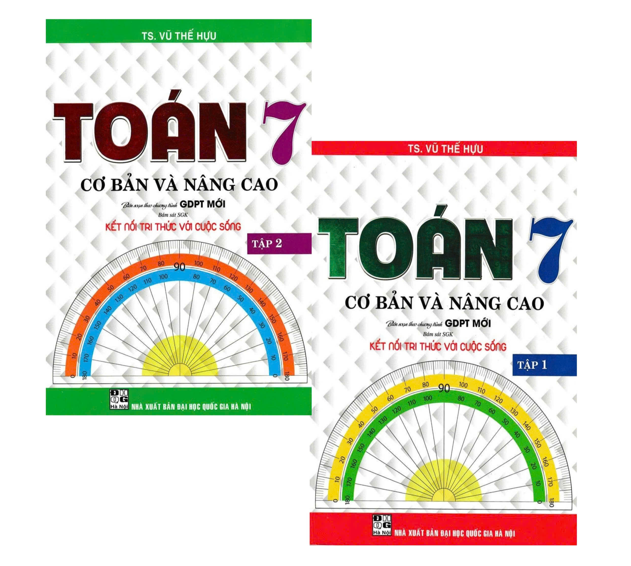 Combo Bộ 2 Cuốn To&aacute;n Cơ Bản V&agrave; N&acirc;ng Cao Lớp 7 - Tập 1 + 2 (B&aacute;m S&aacute;t SGK Kết Nối Tri Thức Với Cuộc Sống)
