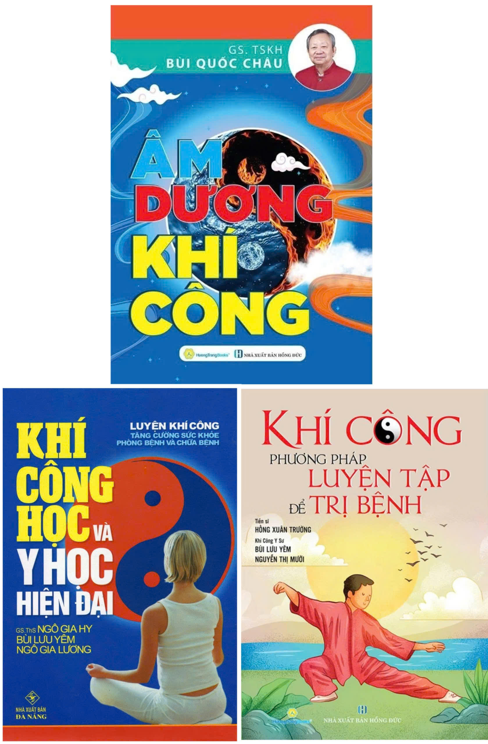 Combo Kh&iacute; C&ocirc;ng Học V&agrave; Y Học Hiện Đại + Kh&iacute; C&ocirc;ng Phương Ph&aacute;p Luyện Tập Để Trị Bệnh + &Acirc;m Dương Kh&iacute; C&ocirc;ng (Bộ 3 Cuốn)