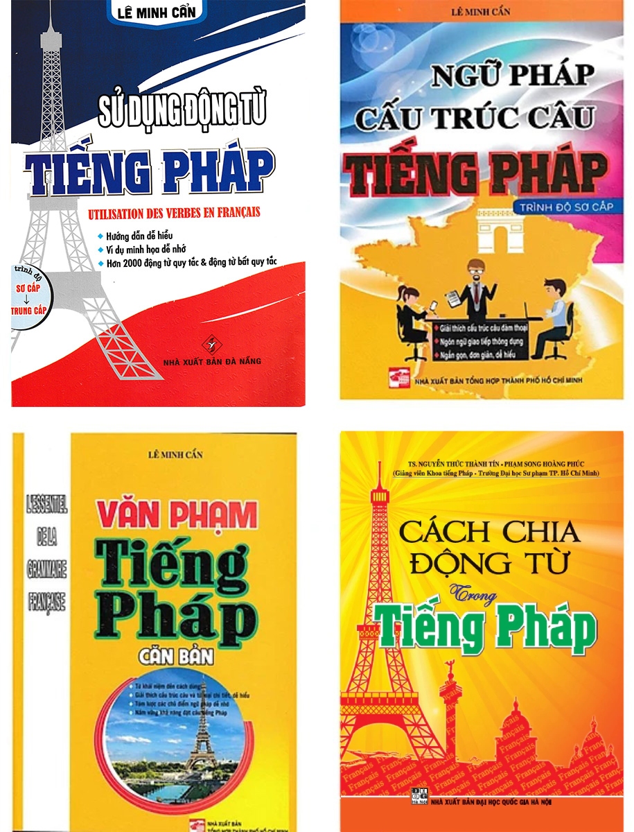 Combo Sách Học Tiếng Pháp Cho Người Mới Bắt Đầu (Bộ 4 Cuốn)