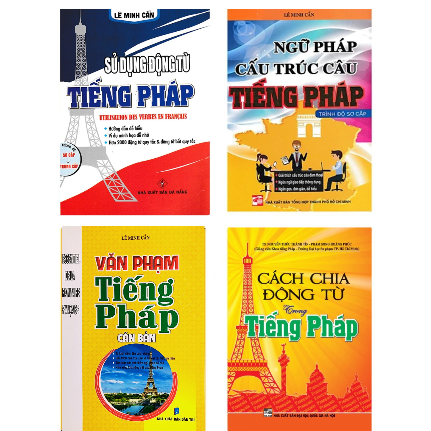 Combo Sách Học Tiếng Pháp Cho Người Mới Bắt Đầu (Bộ 4 Cuốn)