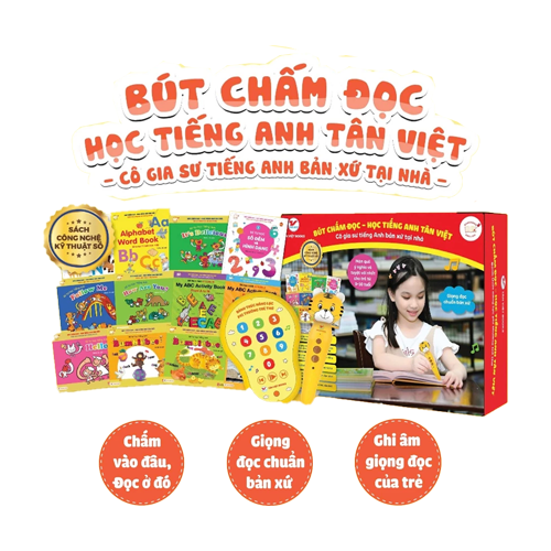 B&uacute;t Chấm Đọc - Học Tiếng Anh - Đ&aacute;nh Thức Năng Lực Phi Thường Từ Trẻ Thơ (D&agrave;nh Cho Trẻ Từ 0 Đến 10 Tuổi)