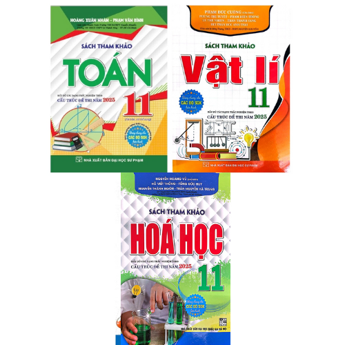 Sách Tham Khảo Toán + Vật Lí + Hóa Học 11 (Dùng Chung Cho Các Bộ SGK Hiện Hành) (Bộ 3 Cuốn)