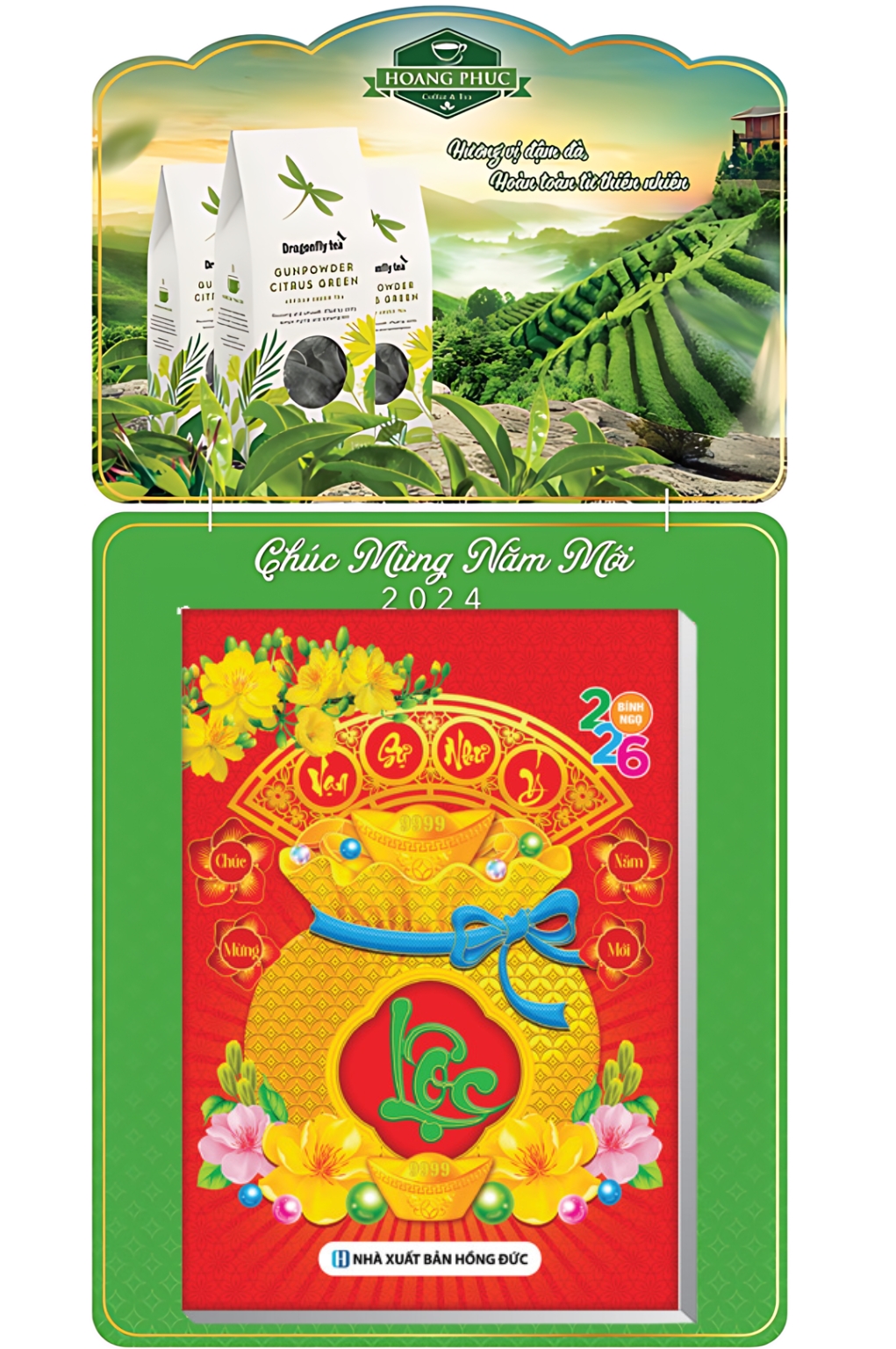In Lịch Bloc Độc Quyền 2026 - In Logo Hãng Trà - Kích Thước 17x24 cm, 20x30 cm, 25x35 cm, 30x40cm (Thiết Kế Theo Yêu Cầu)