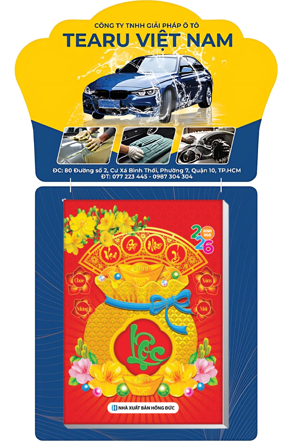 In Lịch Bloc Độc Quyền 2026 - Dành Cho Các Hãng Xe - Kích Thước 17x24 cm, 20x30 cm, 25x35 cm, 30x40cm (Thiết Kế Theo Yêu Cầu)