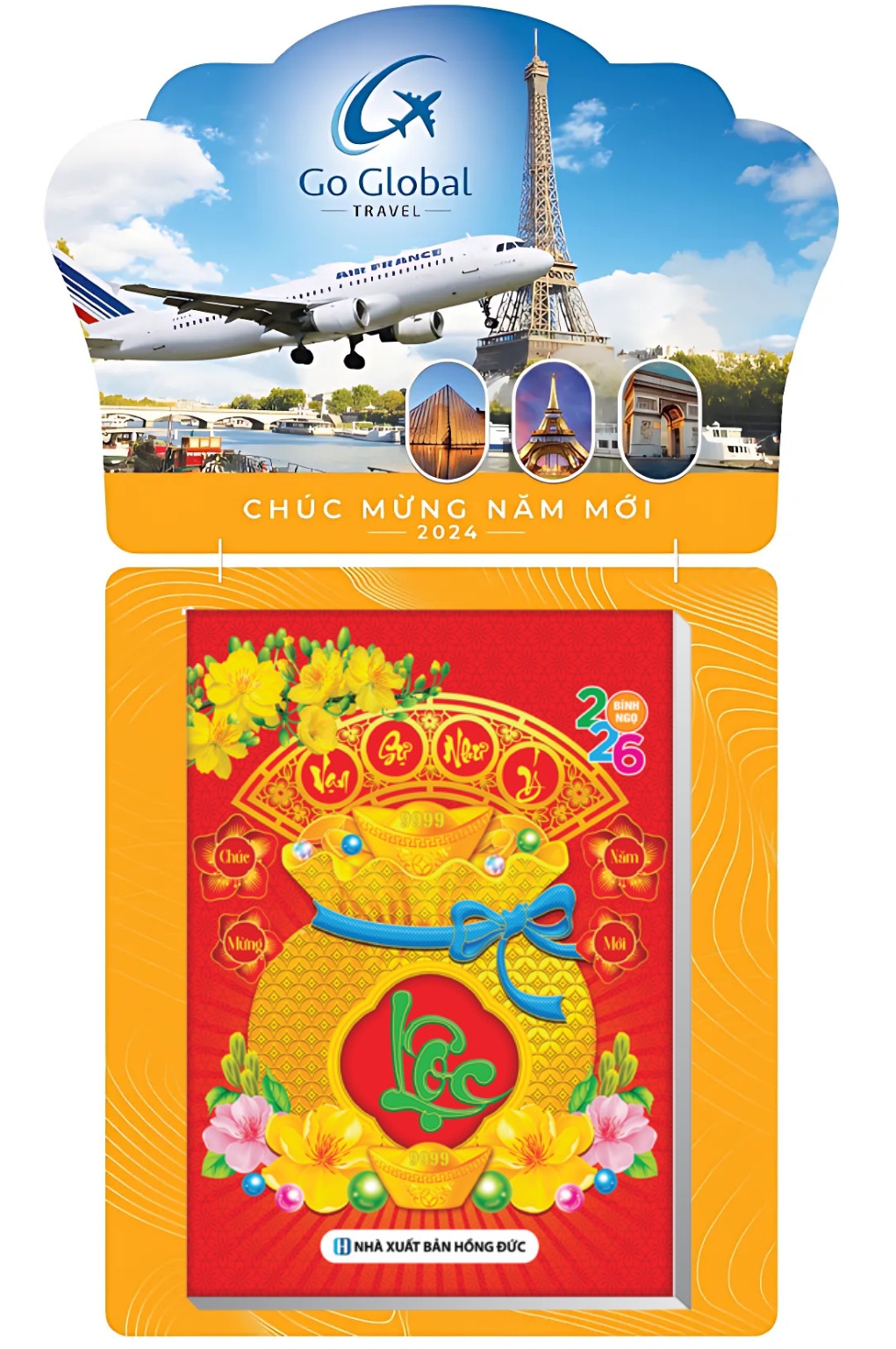 In Lịch Bloc Độc Quyền 2026 - Dành Cho Các Hãng Hàng Không - Kích Thước 17x24 cm, 20x30 cm, 25x35 cm, 30x40cm (Thiết Kế Theo Yêu Cầu)