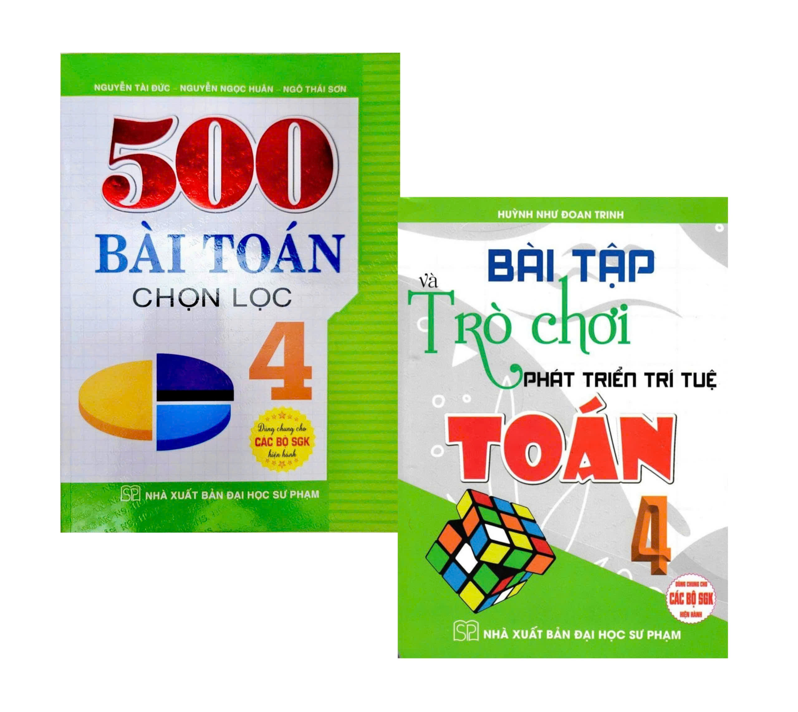 Combo 500 Bài Toán Chọn Lọc Lớp 4 + Bài Tập Và Trò Chơi Phát Triển Trí Tuệ Toán 4 (Dùng Chung Cho Các Bộ SGK Hiện Hành) (Bộ 2 Cuốn)