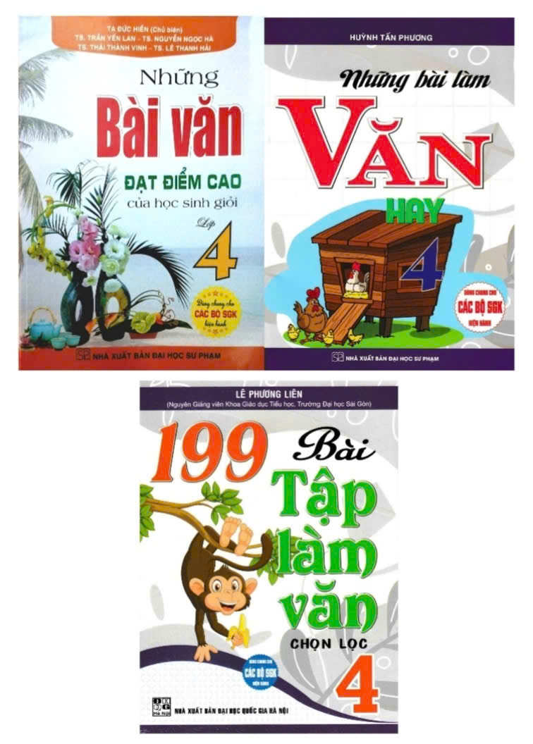 Combo Những Bài Làm Văn Hay Lớp 4 (Dùng Chung Cho Các Bộ SGK Hiện Hành) (Bộ 3 Cuốn)
