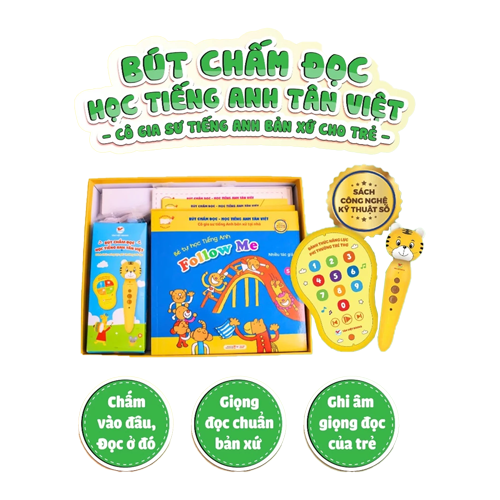 B&uacute;t Chấm Đọc Học Tiếng Anh T&acirc;n Việt - Phi&ecirc;n Bản 6 Cuốn B&igrave;a Mềm - TV