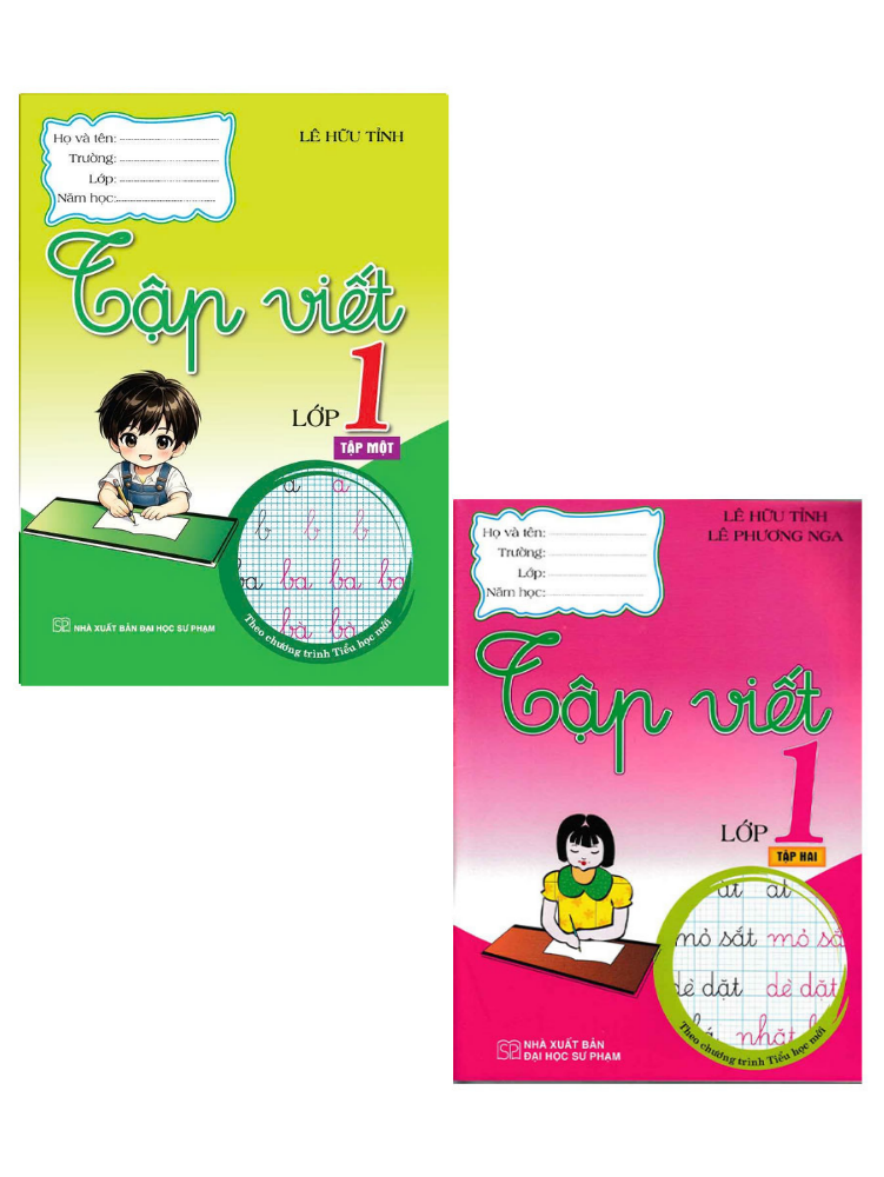 Combo Tập Viết Lớp 1 Tập 1 + Tập 2 (Bộ 2 Cuốn)