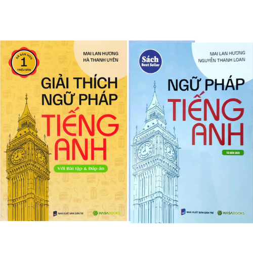 Combo Sách Mai Lan Hương: Ngữ Pháp Tiếng Anh + Giải Thích Ngữ Pháp Tiếng Anh (HASA) (Bộ 2 Cuốn)