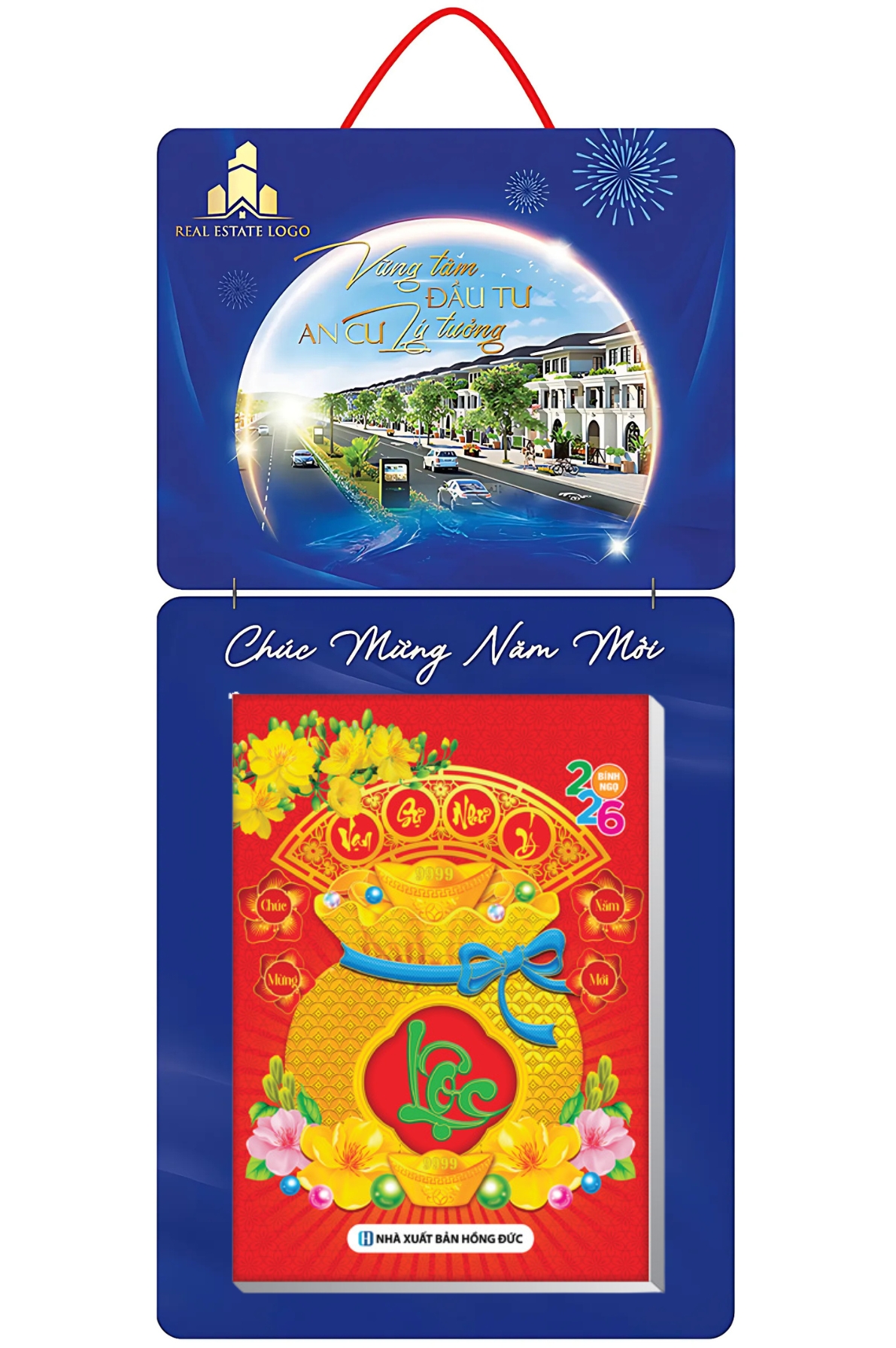 Lịch Bloc In Độc Quyền 2026 - Dành Cho Công Ty Bất Động Sản - Kích Thước 14.5x20.5 cm, 17x25 cm, 20x30 cm, 25x35 cm, 30x40 cm (Thiết Kế Theo Yêu Cầu)