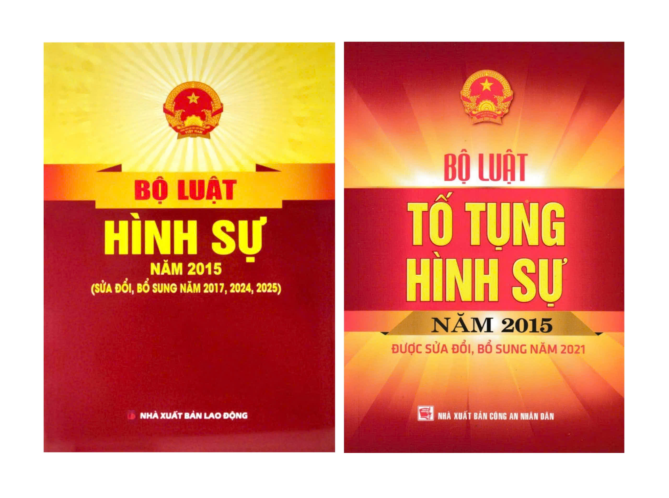 Combo Bộ Luật Hình Sự + Bộ Luật Tố Tụng Hình Sự Năm 2015 (DH) (Bộ 2 Cuốn)
