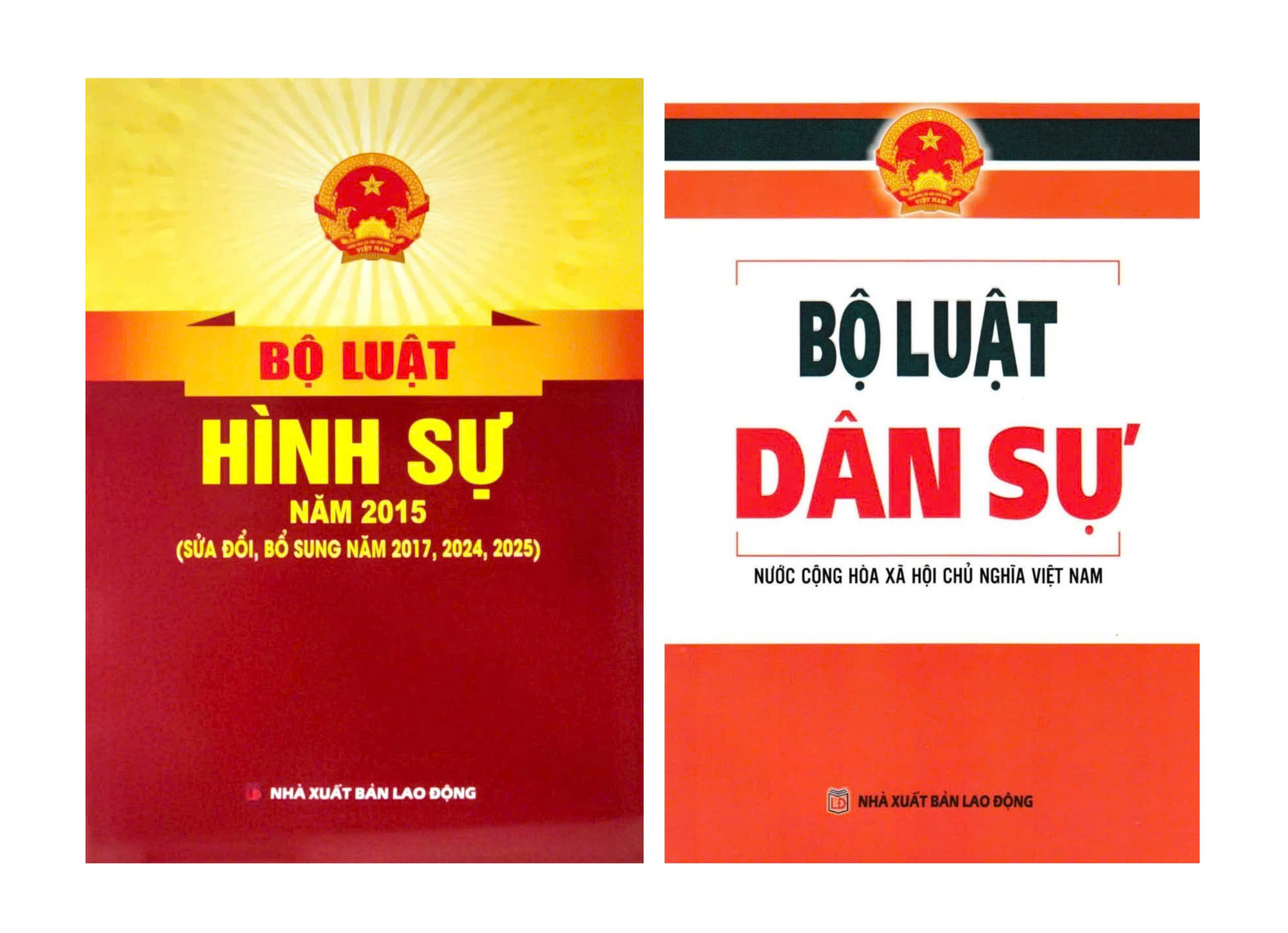 Combo Bộ Luật Dân Sự + Bộ Luật Hình Sự Năm 2015 (DH) (Bộ 2 Cuốn)
