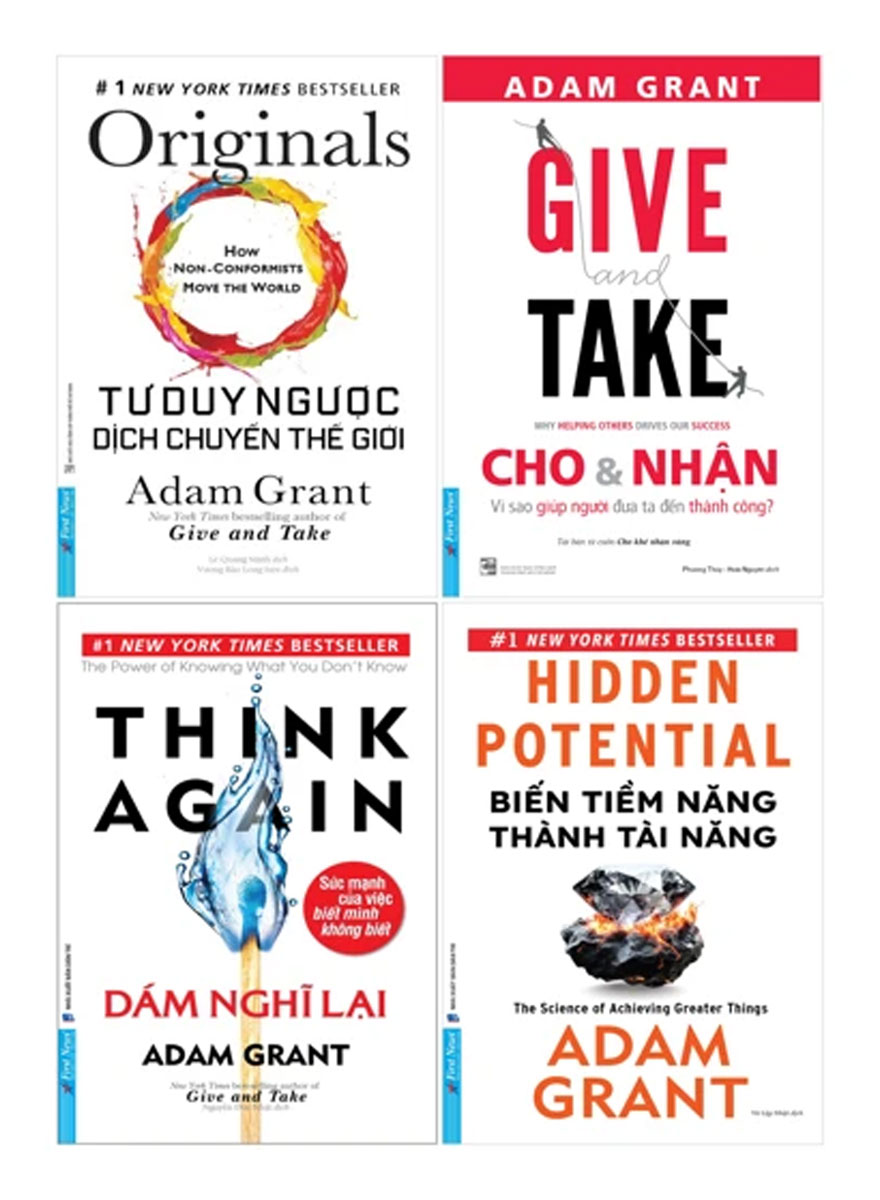 Combo Sách Adam Grant (Bộ 4 Cuốn)