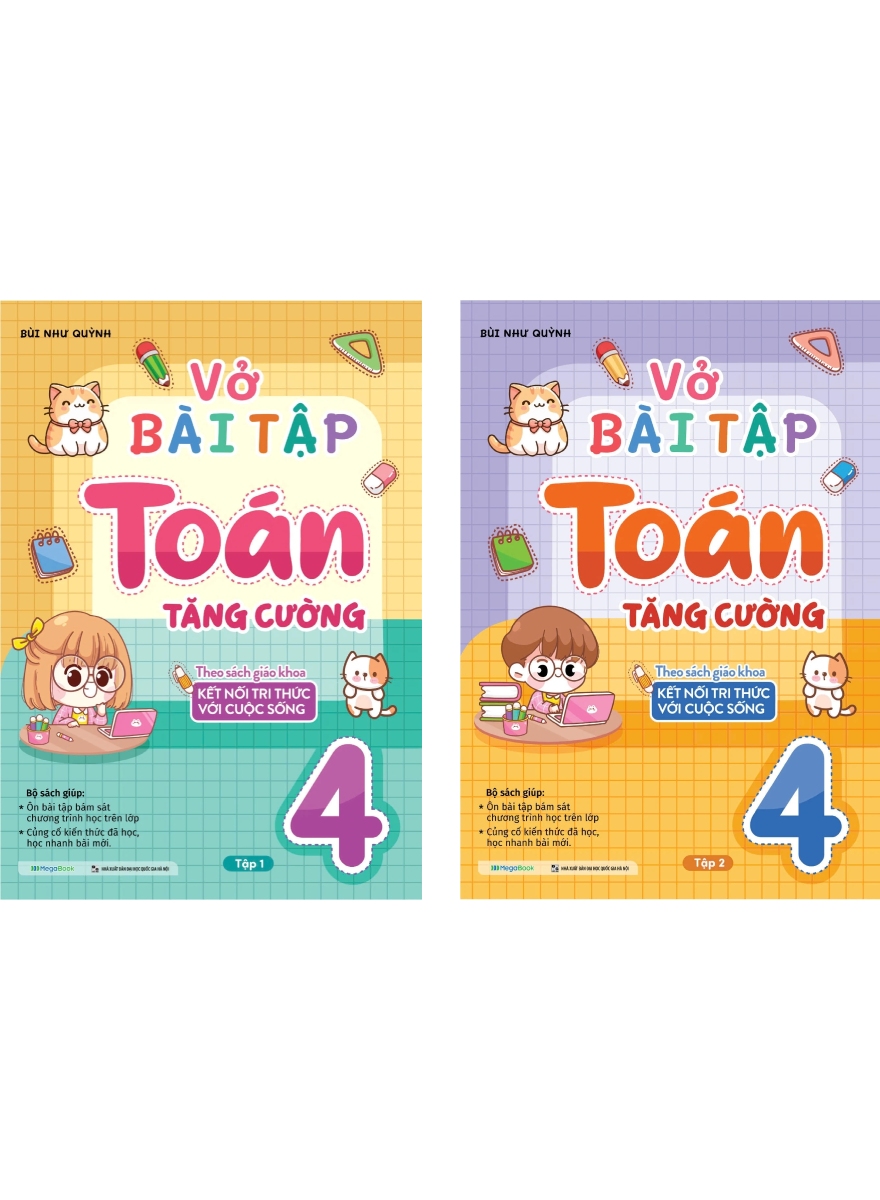 Combo Vở Bài Tập Toán Tăng Cường 4 (Theo Sách Giáo Khoa Kết Nối Tri Thức Với Cuộc Sống) (Bộ 2 Cuốn)