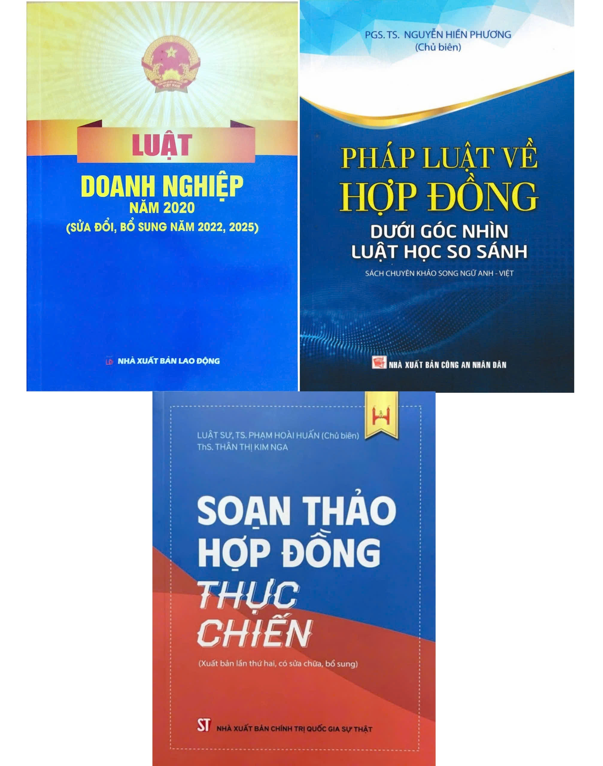 Combo Sách Luật Doanh Nghiệp + Soạn Thảo Hợp Đồng Thực Chiến + Pháp Luật Về Hợp Đồng Dưới Góc Nhìn Luật Học So Sánh (Bộ 3 Cuốn)