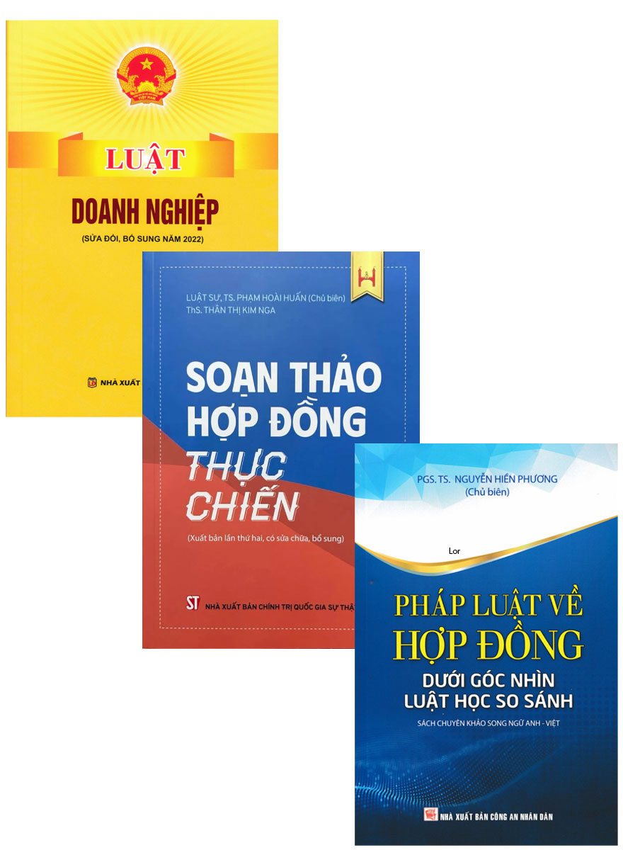 Combo Sách Luật Doanh Nghiệp + Soạn Thảo Hợp Đồng Thực Chiến + Pháp Luật Về Hợp Đồng Dưới Góc Nhìn Luật Học So Sánh (Bộ 3 Cuốn)