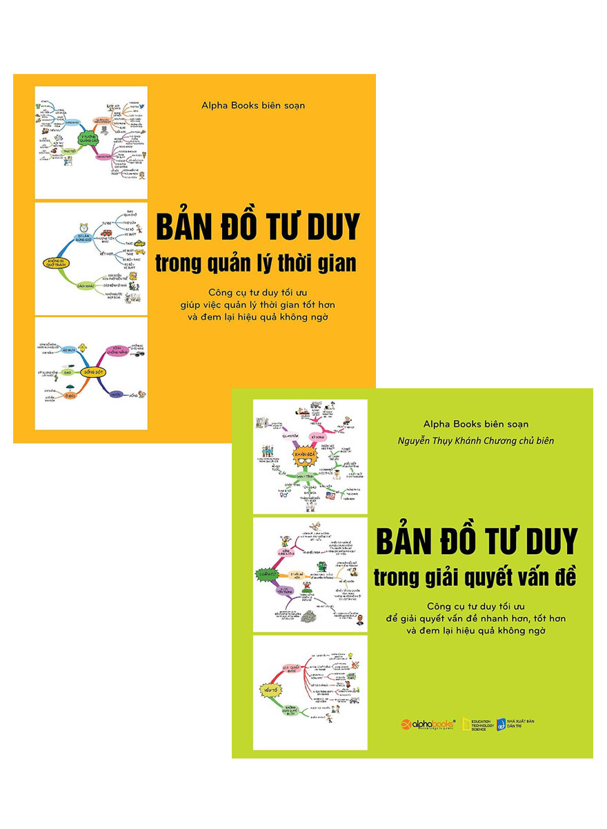 Combo Bản Đồ Tư Duy Trong: Giải Quyết Vấn Đề +  Quản Lý Thời Gian (Bộ 2 Cuốn)