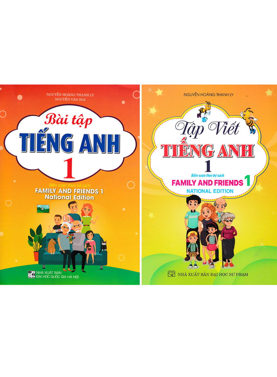 Combo Bài Tập Tiếng Anh + Tập Viết Tiếng Anh Lớp 1 (Bộ Sách Family And Friends 1 National Edition) (Bộ 2 Cuốn) 